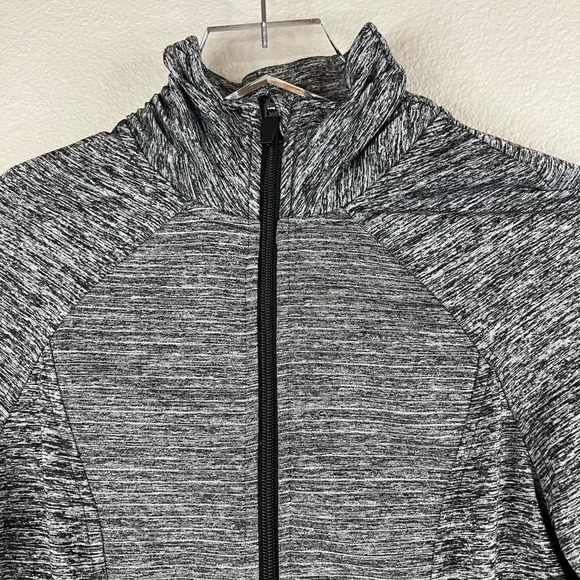 Avia Womens Gray Marled Full Zip Track Running Athletic Jacket Size XS - Picture 3 of 5